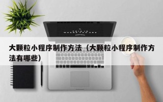 宣城大颗粒小程序制作方法（大颗粒小程序制作方法有哪些）